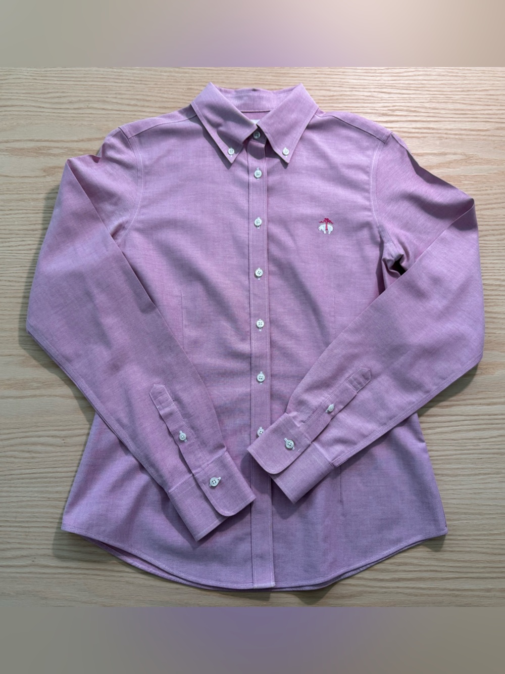 Women’s Brooks Brothers Pink Oxford Button-Down Shirt
